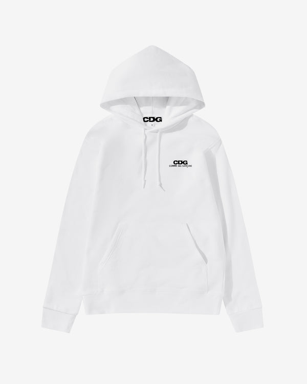 CDG - Logo Hooded Sweatshirt - (White)