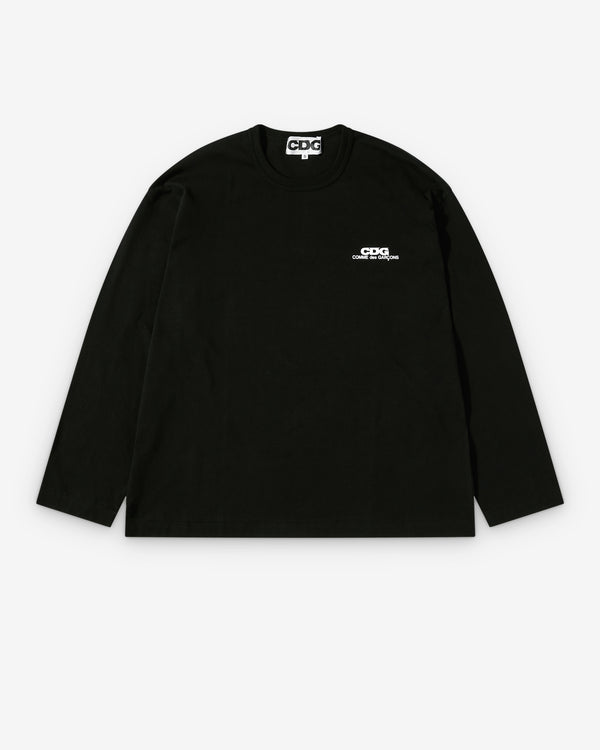 CDG - Small Logo Longsleeve T-Shirt - (Black)