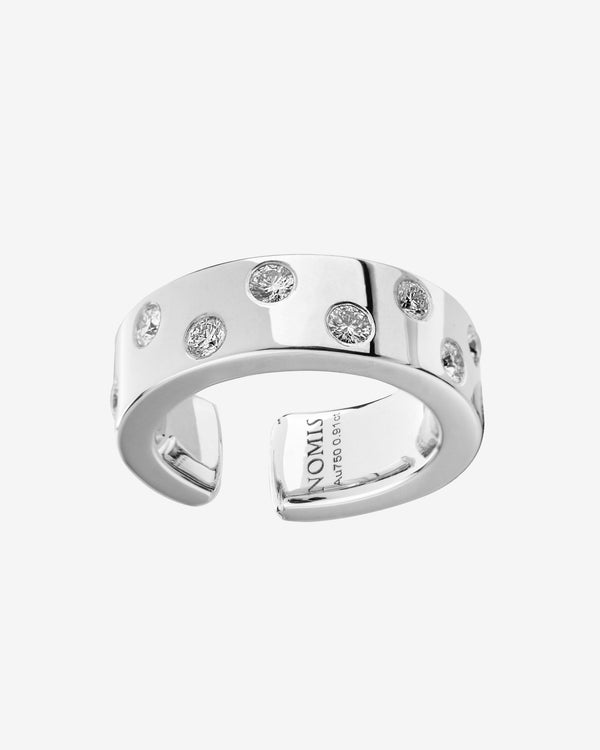 Nomis - Women's Seine Ear Cuff and Ring - (White Gold)