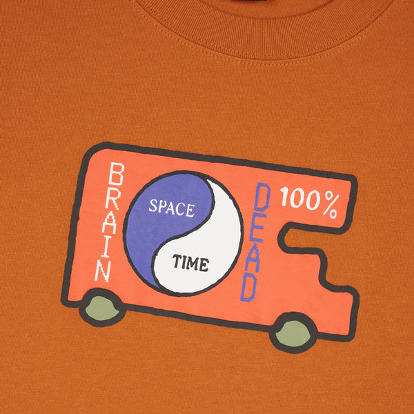 Brain Dead - Men's Space/Time Shirt - (Nutmeg)