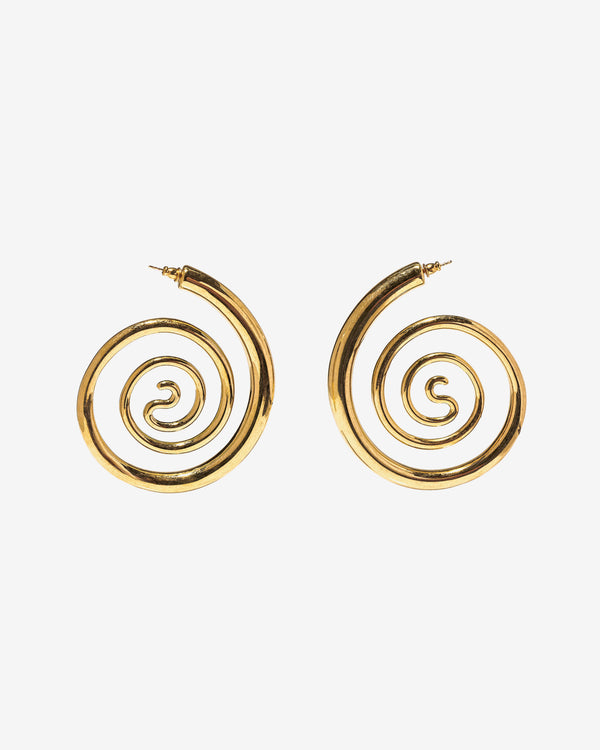 Panconesi - Spiral Serpent Hoops - (Gold)