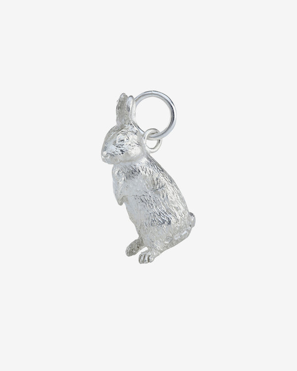 Bunney - Men's Standing Rabbit Charm - (Silver)