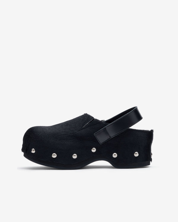 Tao - Women's Calf Hair Sandals - (Black)