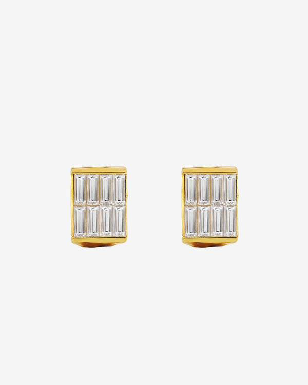 Patcharavipa - Women's Strobe Earrings - (Yellow Gold)