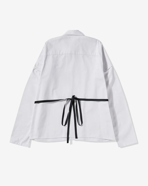 Torisheju - Women's Square Long Sleeve Tye Shirt - (White)