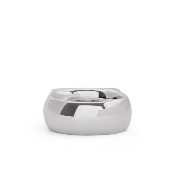 Tom Wood - Crest Ring Blue Hawk Eye - (Silver)