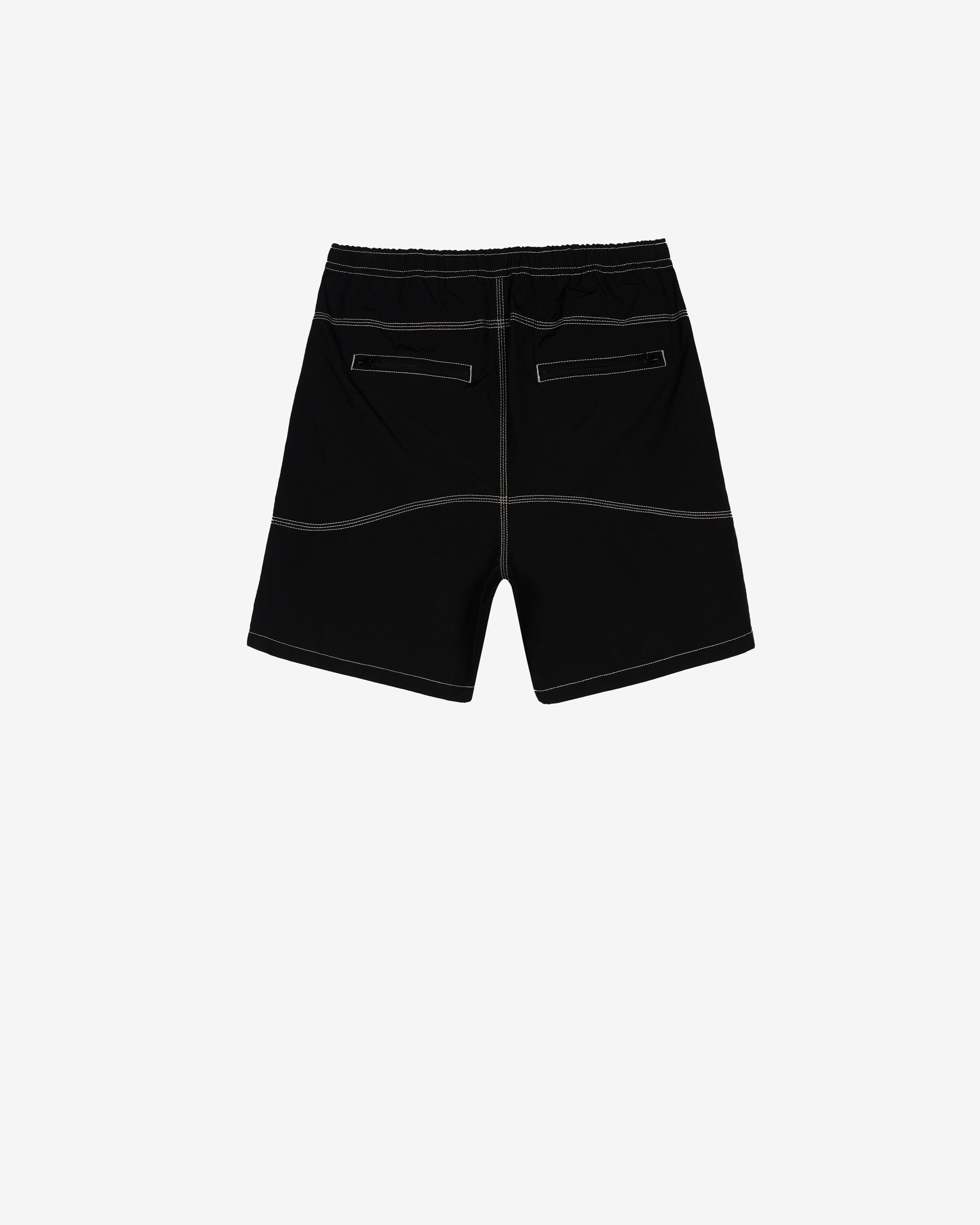 Brain Dead - Men's Triple Needle Bishop Short - (Black) view 2, Click to Zoom in
