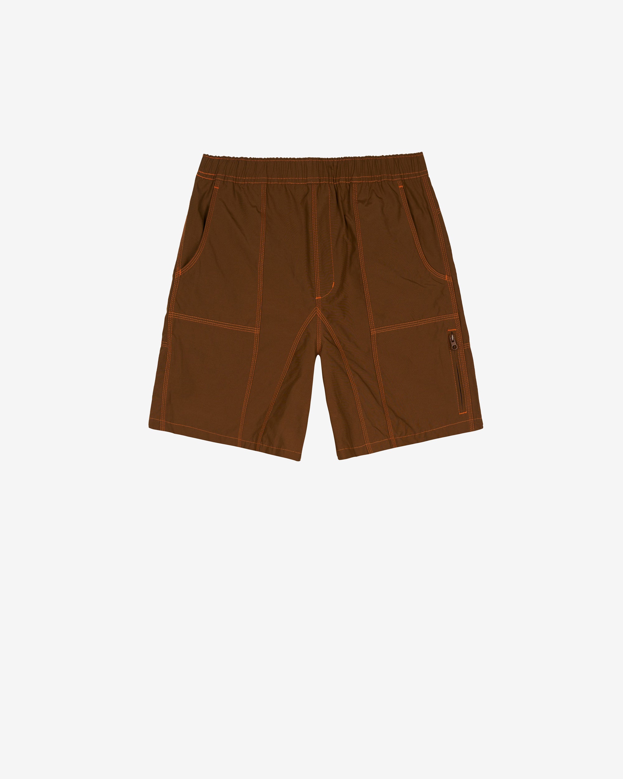 Brain Dead - Men's Triple Needle Bishop Short - (Sepia) view 1, Click to Zoom in