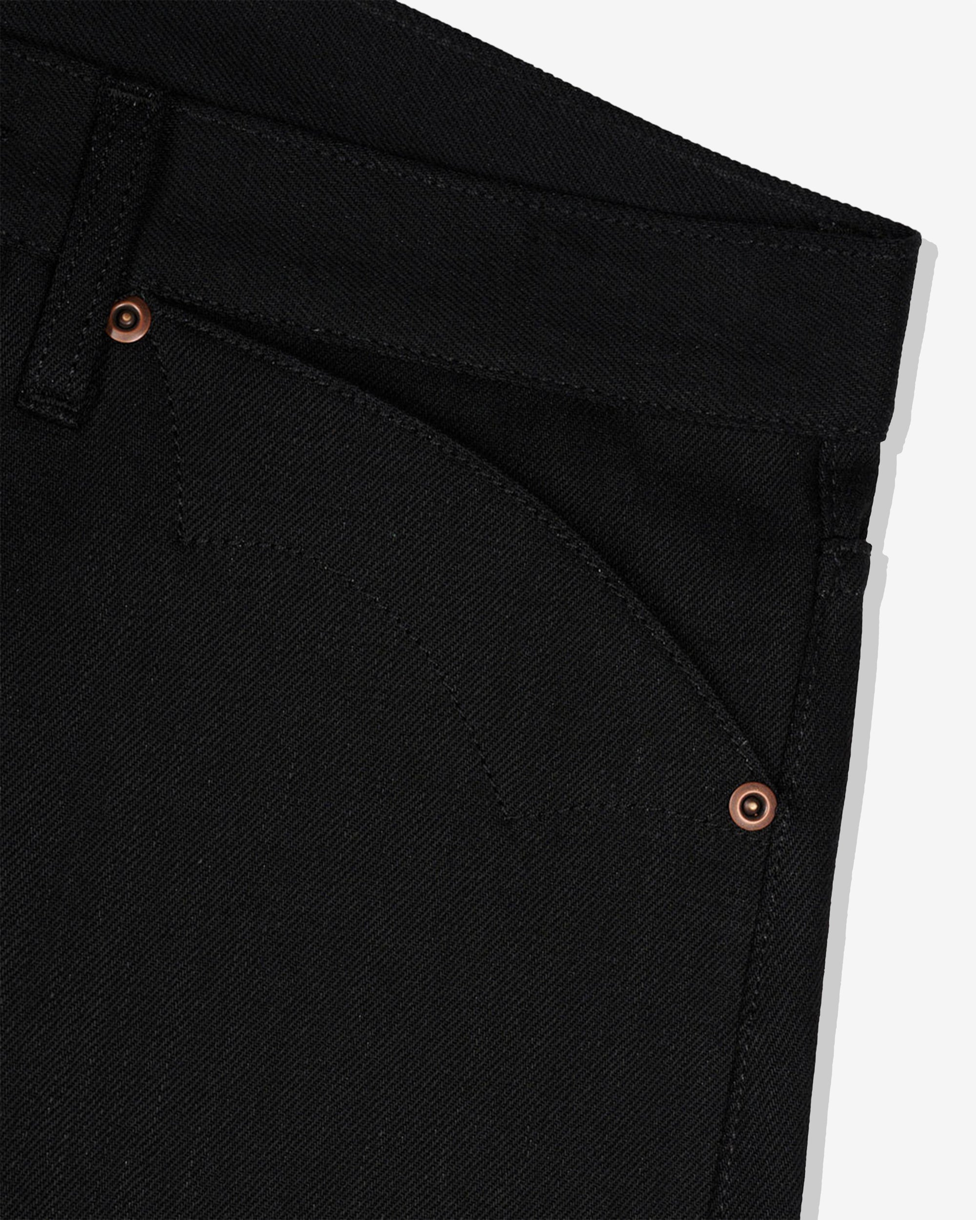 Brain Dead - Men's Type 00 13.2Oz Selvedge Denim - (Black) view 4, Click to Zoom in