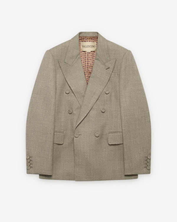 Valentino - Men's Double Breasted Blazer - (Grey)