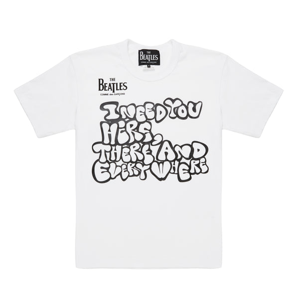 CDG Beatles - Jersey Print T-Shirt - (White)