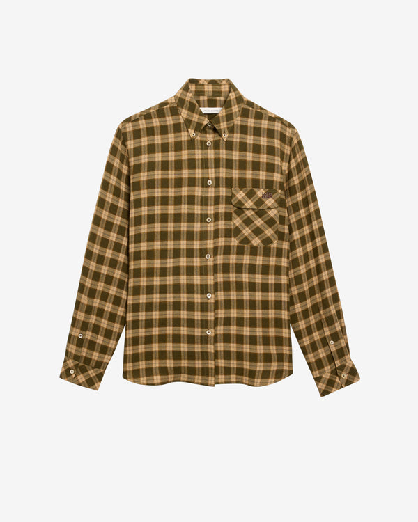 Wales Bonner - Women's Ritual Shirt - (Jade/Ocre/Oyster)