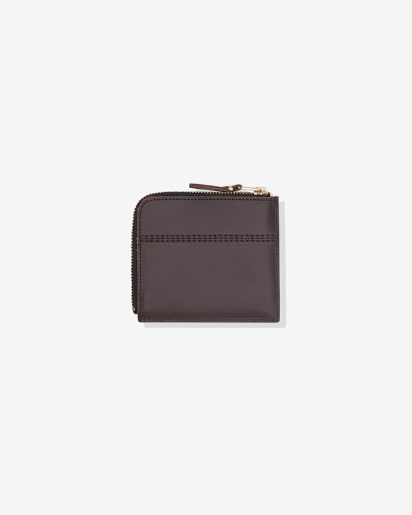 CDG Wallet - Triple Stitch Zip Around Wallet - (Brown SA3100TS)
