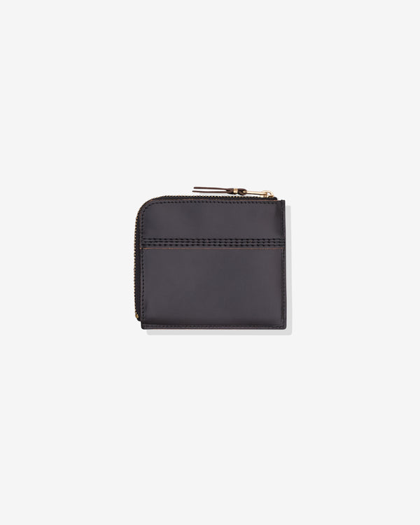 CDG Wallet - Triple Stitch Zip Around Wallet - (Black SA3100TS)