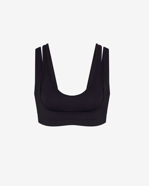 NikeSkims - Women's Matte Double-Strap Scoop Bra - (Obisidian)