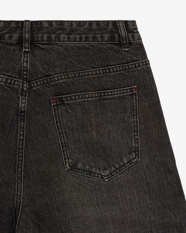 Fugazi - Men's Good Denim Shorts - (Washed Black)