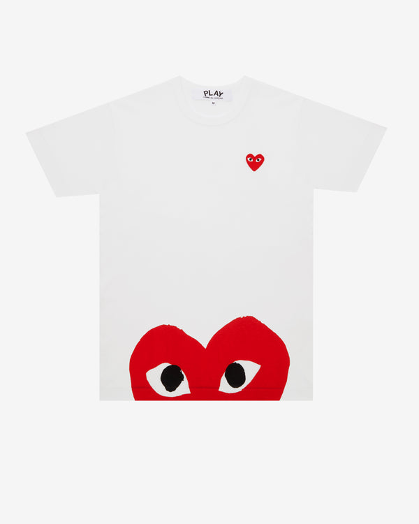 Play Comme des Garçons - Red T-Shirt - (White)
