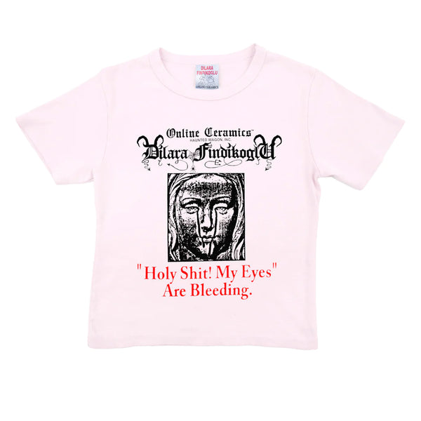 Online Ceramics - Dilara Women's Baby Tee - (Pink)