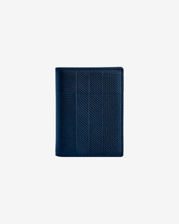 CDG Wallet - Classic Leather Bi-Fold Wallet - (SA0641 Navy)