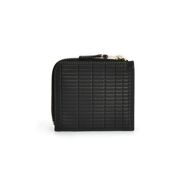 CDG Wallet - Brick Zip Around Wallet - (Black SA3100BK)