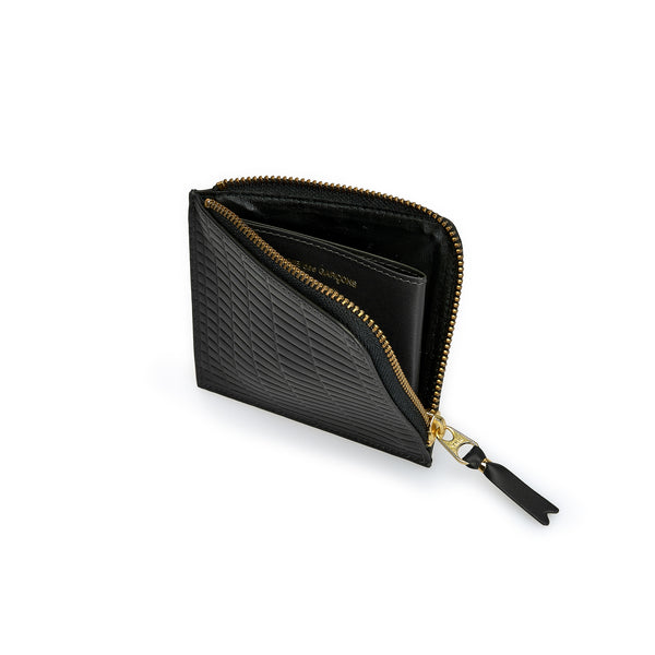 CDG Wallet - Brick Zip Around Wallet - (Black SA3100BK)