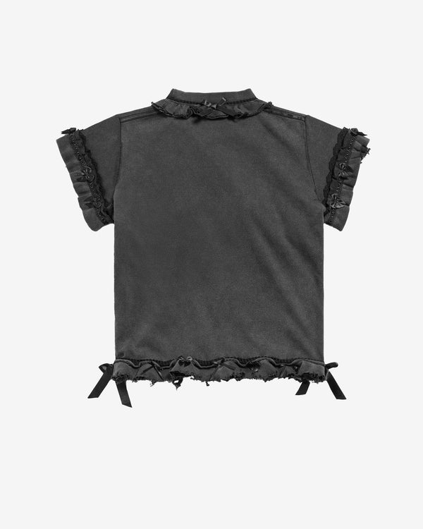 Balenciaga - Women's Ruffle T-shirt - (Washed Black)
