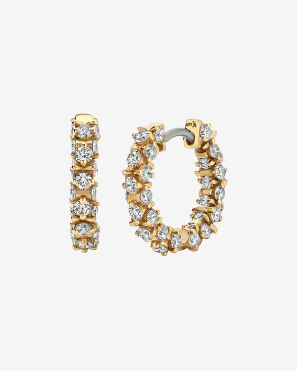 OX - Exo Hoops - (Yellow Gold)
