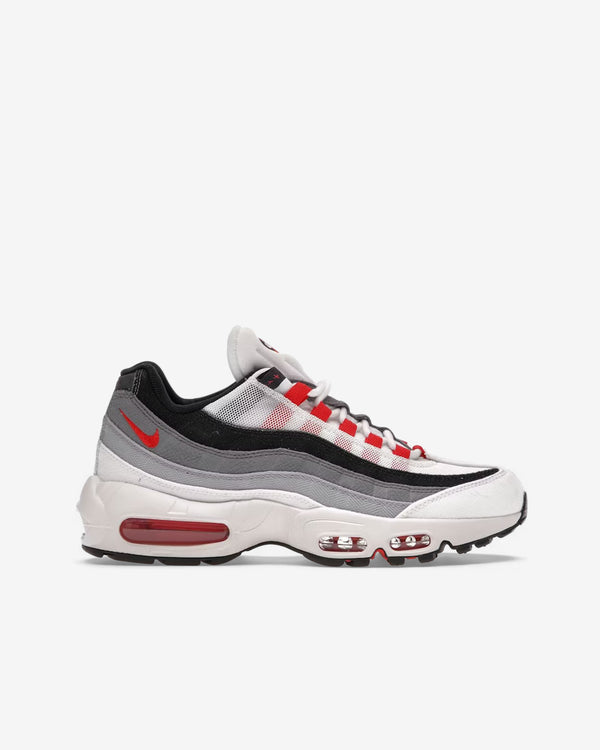 Nike - Men's Air Max 95 Premium Sneakers - (White/Red/Grey)