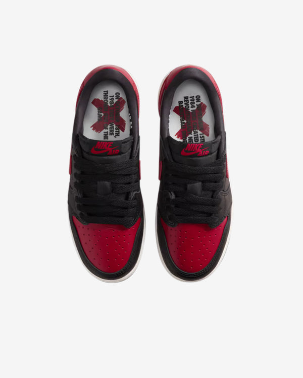 Nike - Air Jordan 1 Retro Low OG GS Sneakers - (Black/Red/White)