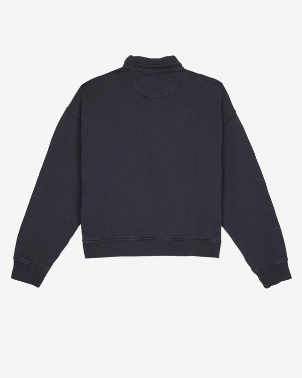 Brain Dead - Men's Half Zip Collared Sweatshirt - (Black)