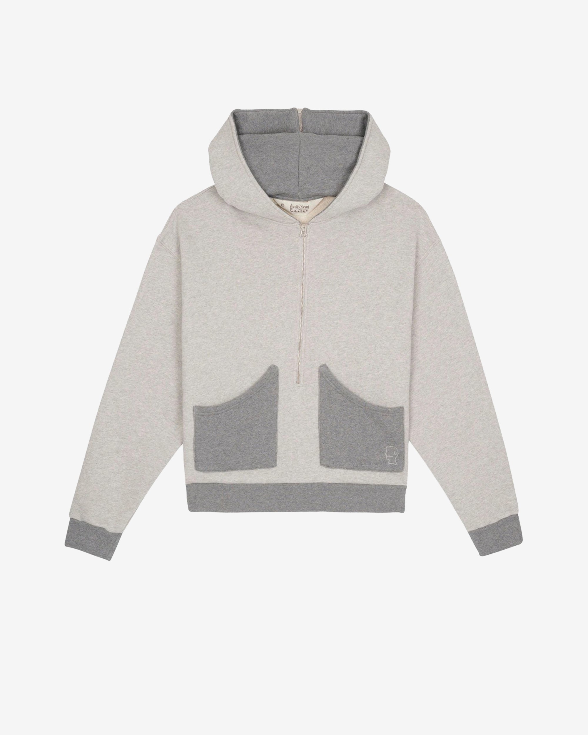 Brain Dead - Men's Zip Hoodie - (Grey) view 1, Click to Zoom in