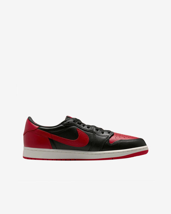 Nike - Men's Air Jordan 1 Retro Low OG Sneakers - (Black/Red/White)