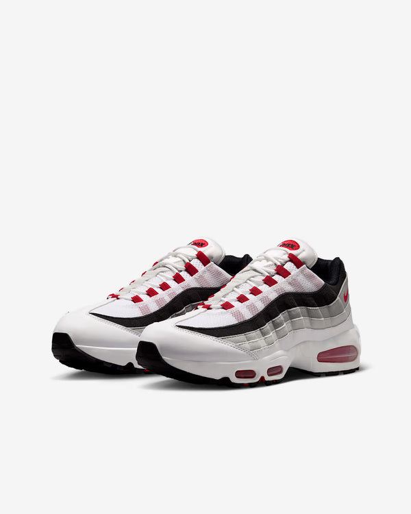 Nike - Men's Air Max 95 Premium Sneakers - (White/Red/Grey)