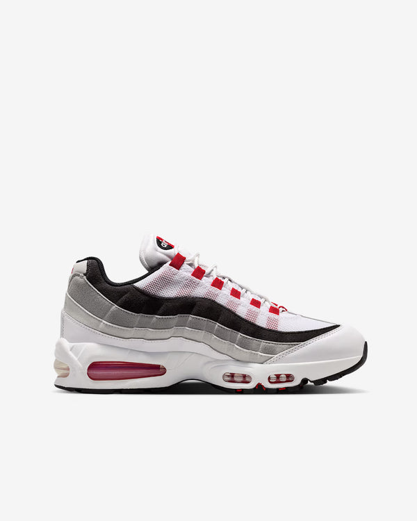 Nike - Men's Air Max 95 Premium Sneakers - (White/Red/Grey)