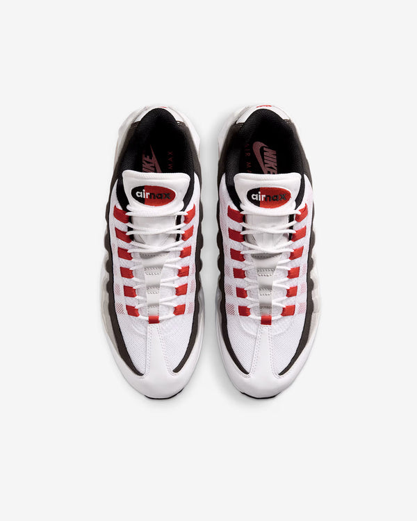 Nike - Men's Air Max 95 Premium Sneakers - (White/Red/Grey)