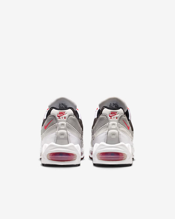Nike - Men's Air Max 95 Premium Sneakers - (White/Red/Grey)