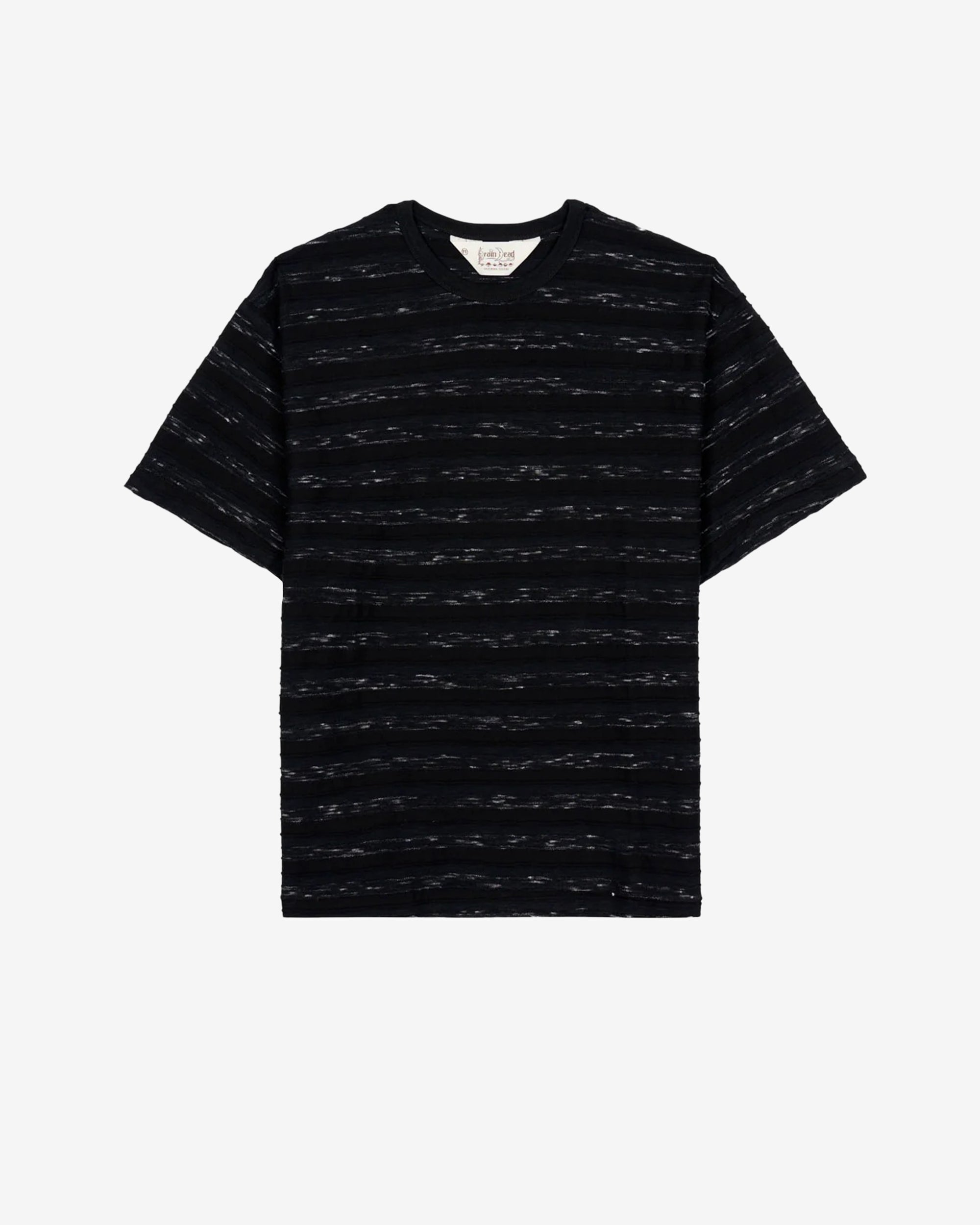 Brain Dead - Men's Casey Striped T-Shirt - (Black) view 1, Click to Zoom in