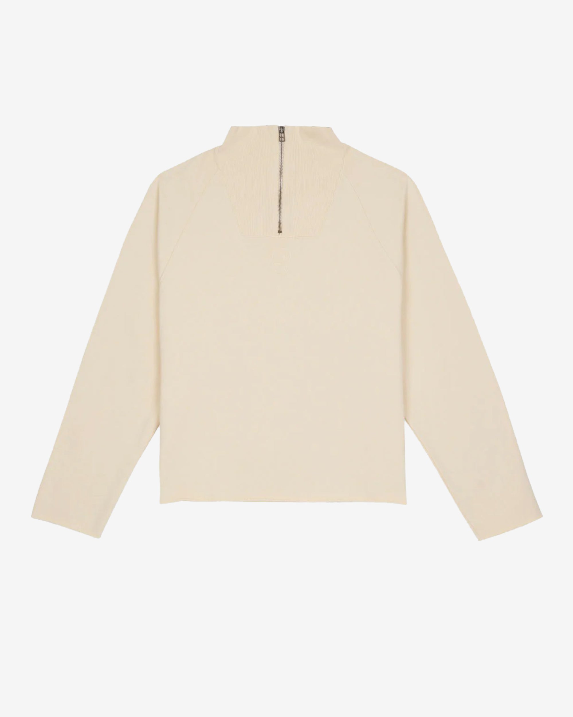 Brain Dead - Men's Raglan Mock Neck Pullover - (White) view 1, Click to Zoom in