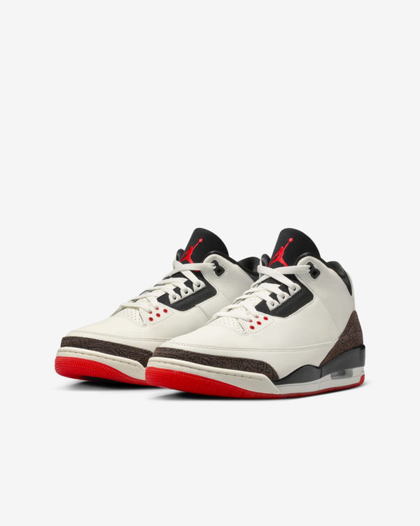 Nike - Men's Air Jordan 3 Sneakers - (Sail/University Red)