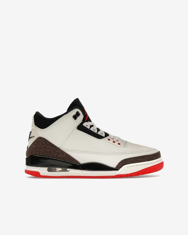 Nike - Men's Air Jordan 3 Sneakers - (Sail/University Red)