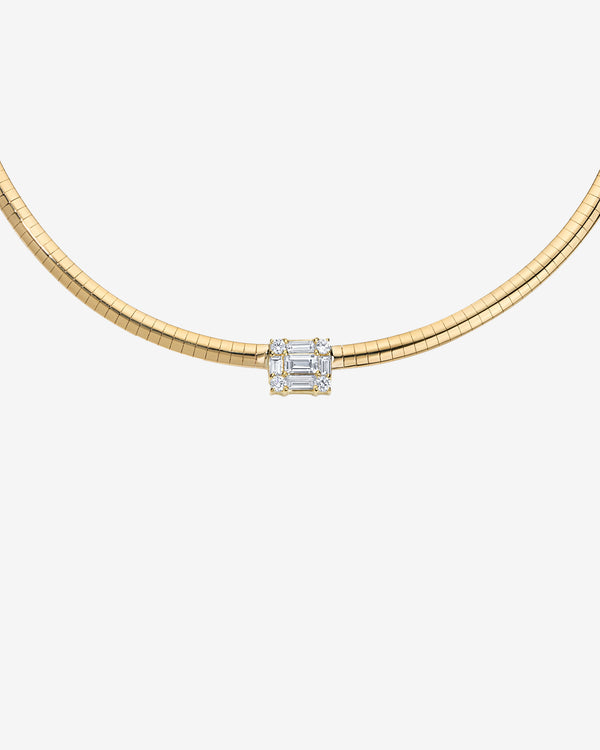 Mindi Mond - Women's Clarity Cube Choker - (Yellow Gold)