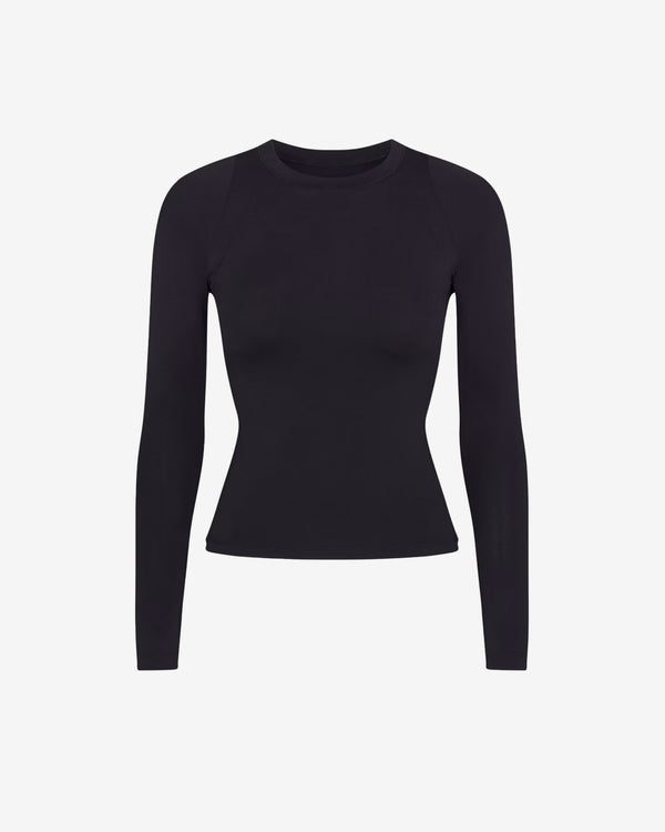 NikeSKIMS - Women's Airy Long-Sleeve Crew-Neck Top - (Obsidian)