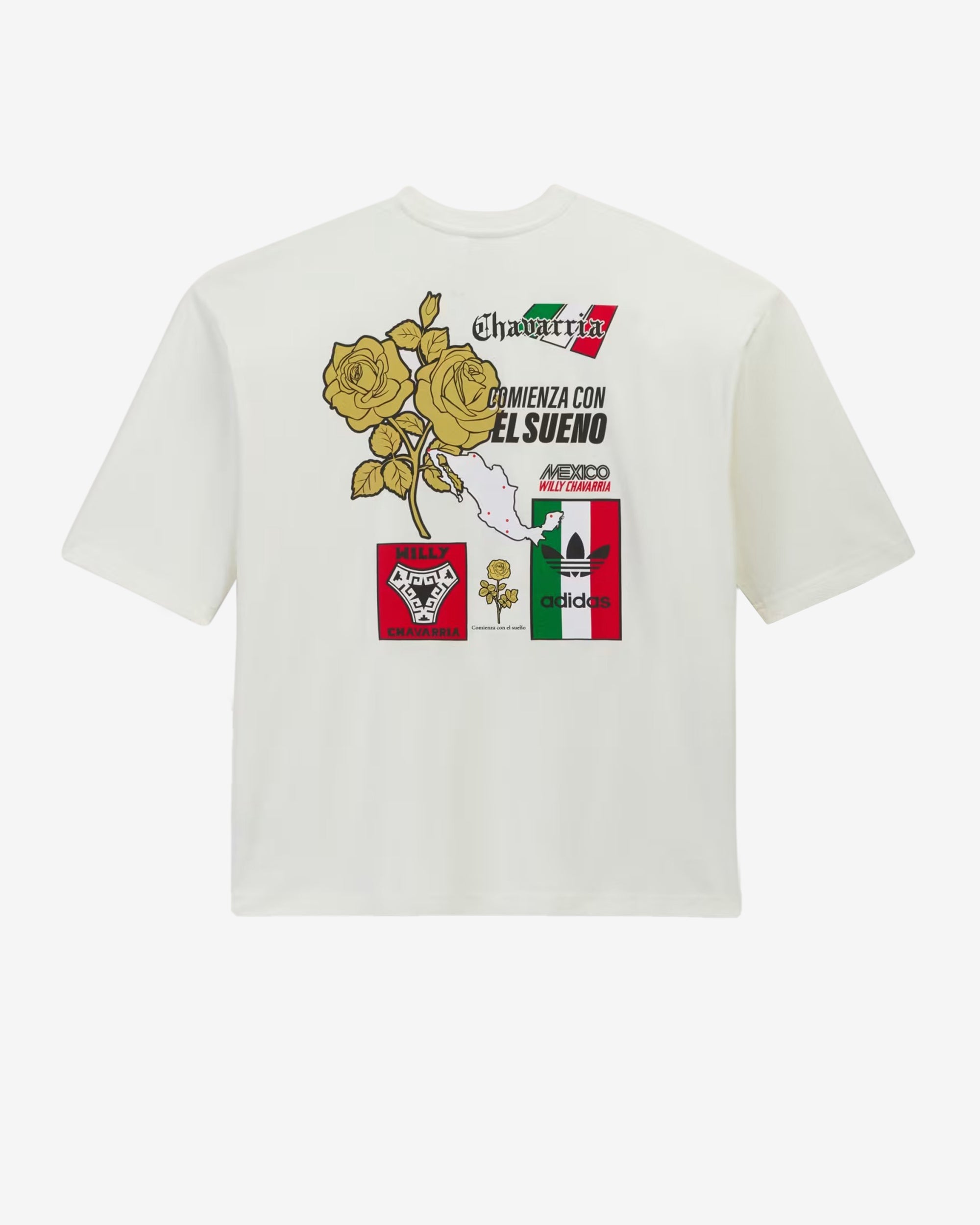 Adidas X Willy Chavarria - Men's Graphic Tee - (White) view 2, Click to Zoom in