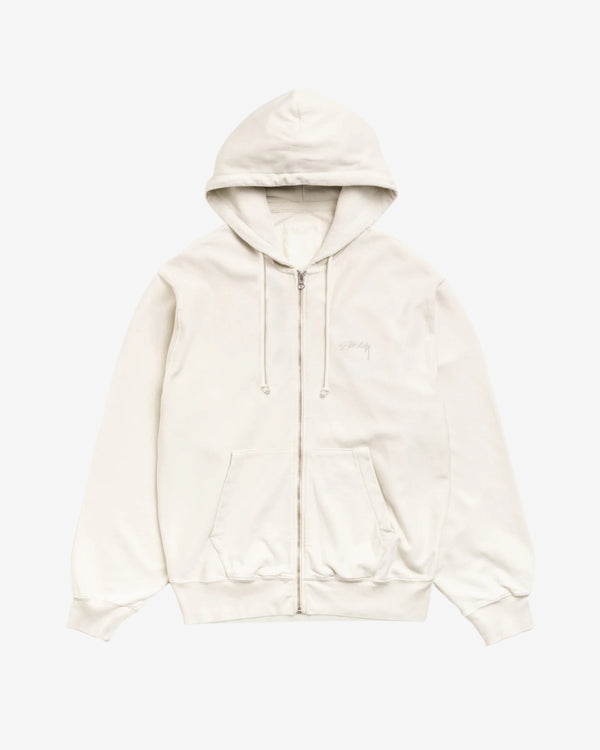 Stüssy - Men's Lightweight Terry Zip Hoodie - (Stone)