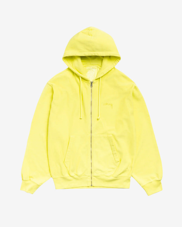 Stüssy - Men's Lightweight Terry Zip Hoodie - (Yellow)