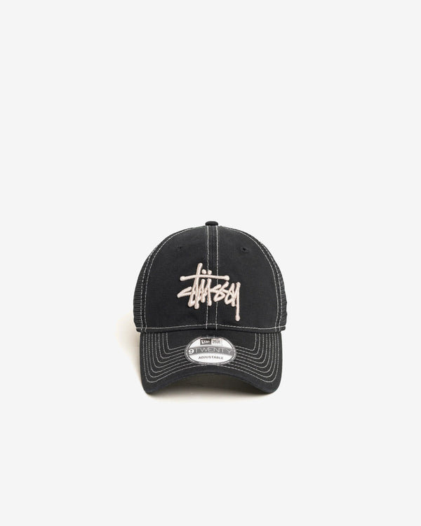 Stüssy - Men's Washed Basic Trucker Hat 9Twenty - (Black)