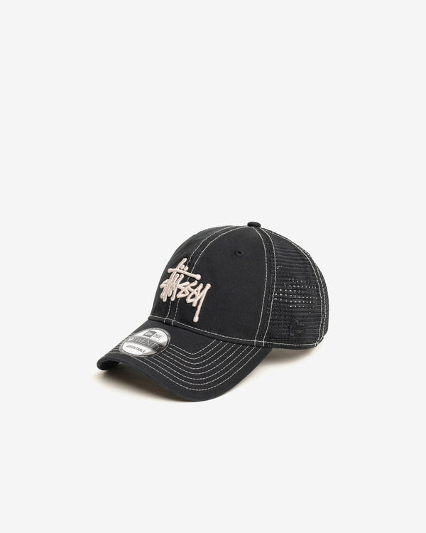 Stüssy - Men's Washed Basic Trucker Hat 9Twenty - (Black)