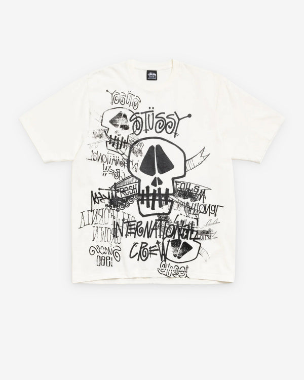 Stüssy - Men's Skulls Pigment Dyed Tee - (Natural)