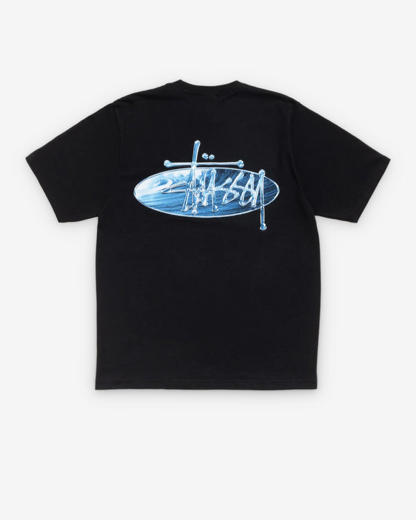 Stüssy - Men's Wave Oval Tee - (Black)