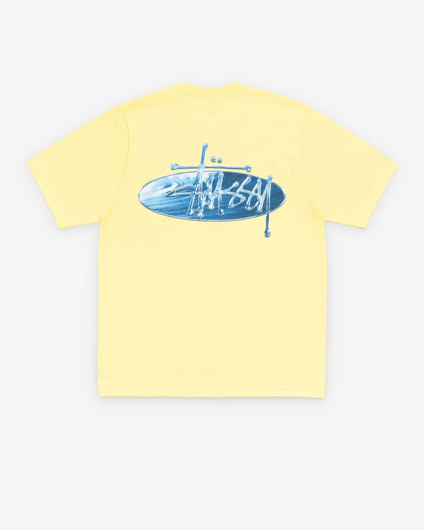 Stüssy - Men's Wave Oval Tee - (Lemon)